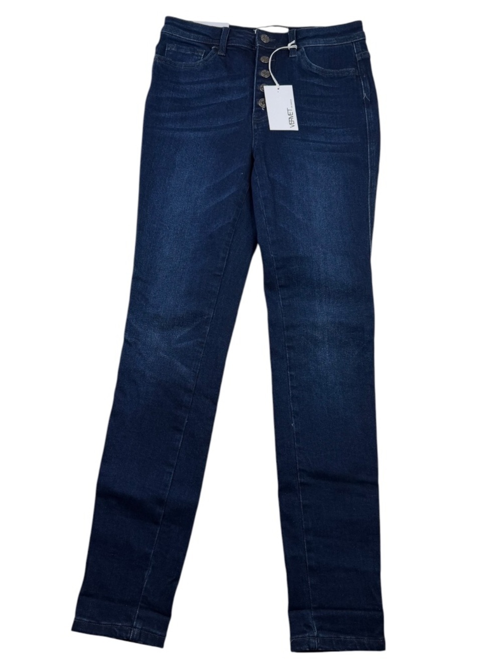 Vervet Haylie High Rise Skinny Jeans NWT Button Fly Dark Wash Size 28